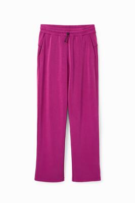 Wide leg sportbroek - RED - S