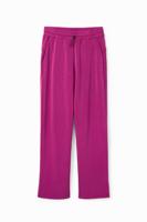Wide leg sportbroek - RED - XS