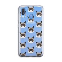 It's a Purrr Case: Samsung Galaxy A40 Transparant Hoesje