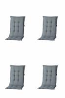 Kissen mona niedrig Basic grey (4 stuks) Madison - Madison