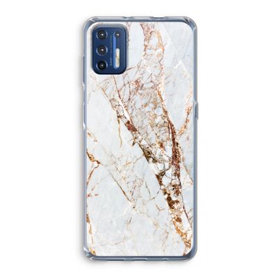 Goud marmer: Motorola Moto G9 Plus Transparant Hoesje