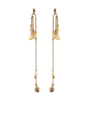 LEMAIRE boucles d'oreilles pendantes à finitions dorées