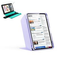 iPad 11" (A16) 2025 Bundle Flip Magnetic Case with Pencil Holder & Armorite® Paper-Feel Protection - Light Purple