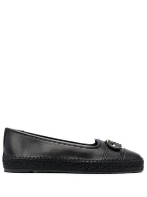 Ferragamo espadrilles Vara à boucle - Noir
