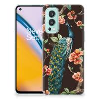 OnePlus Nord 2 5G | TPU Hoesje | Pauw met Bloemen