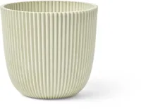 Capi 'made with' groove bol bloempot 28x27 cm zaagsel beige