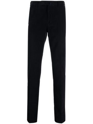 Incotex pantalon en velours côtelé à coupe droite - Bleu