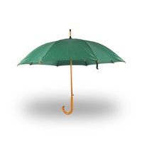 Paraplu Groen Stormparaplu polyester automatische paraplu 395g Stevige paraplu Opvouwbare paraplu Houten - thumbnail