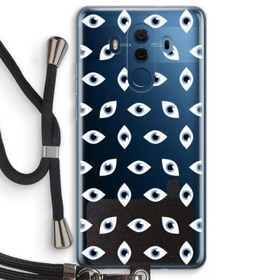 Eyes pattern: Huawei Mate 10 Pro Transparant Hoesje met koord