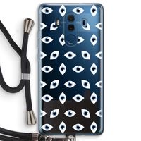 Eyes pattern: Huawei Mate 10 Pro Transparant Hoesje met koord