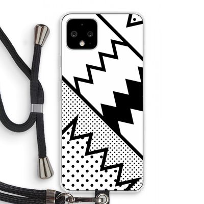 Pop Art #5: Pixel 4 Transparant Hoesje met koord