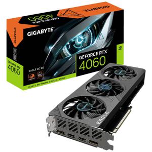 Gigabyte Nvidia GeForce RTX 4060 Videokaart Eagle Overclocked 8 GB GDDR6-SDRAM PCIe x16 DisplayPort, HDMI Overclocked