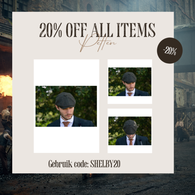 Archie Cap | Bosgroen | 8-panelen | 100% Wol Twill | Peaky Blinders