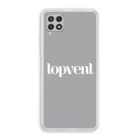 Topvent Grijs Wit: Samsung Galaxy A22 4G Transparant Hoesje