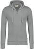 Hakro 605 Hooded sweat jacket Premium - Mottled Grey - L