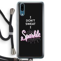 Sparkle quote: Huawei P20 Transparant Hoesje met koord