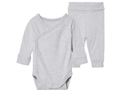 lupilu Baby romper en joggingbroek (86/92, Grijs)