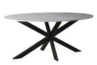 Marble Oval Spider White 180cm-12814 Marble Oval Spider White 180cm-12814