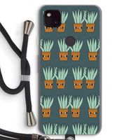 Sansevieria: Pixel 4a 5G Transparant Hoesje met koord