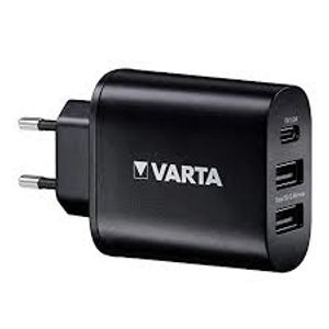 Varta USB Thuislader (2x USB-A / 1x USB-C) | 4 stuks - VARTA-57958 VARTA-57958