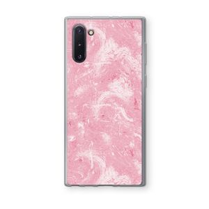 Abstract Painting Pink: Samsung Galaxy Note 10 Transparant Hoesje