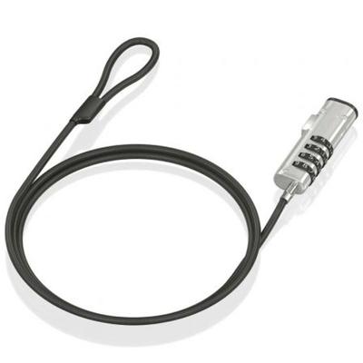 Veiligheidskabel Aisens ASLK-D50N05-BK 1,5 m