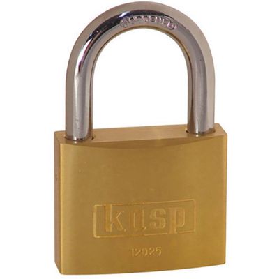 Kasp K12025LO Hangslot 25 mm Verschillend sluitend Goud-geel Sleutelslot Kasp K12025LO Hangslot 25 mm Verschillend sluitend Goud-geel Sleutelslot