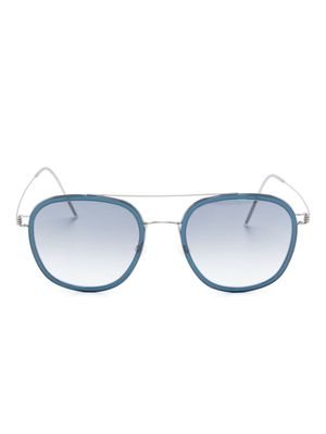 Lindberg lunettes de soleil 8205 à monture pilote - Argent
