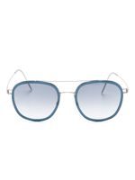 Lindberg lunettes de soleil 8205 à monture pilote - Argent
