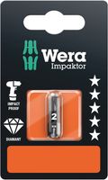 Wera 855/1 IMP DC SB Impaktor Bits, PZ 2 x 25 mm - 1 stuk(s) - 05073921001