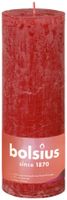 Bolsius shine rustiekkaars 190/68 delicate red