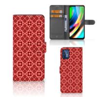 Motorola Moto G9 Plus | Telefoon Hoesje | Batik Rood