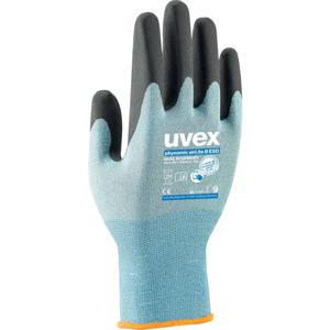 Uvex 6007810 beschermende handschoen Werkplaatshandschoenen Zwart, Blauw Koolstof, Elastaan, Polyamide