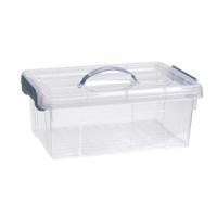 Opslagbox AZUL serie - met deksel - transparant - 12.5 liter - 40 x 30 x 16 cm - kunststof Opslagbox AZUL serie - met deksel - transparant - 12.5 liter - 40 x 30 x 16 cm - kunststof