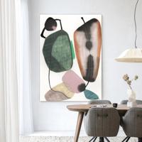 Urban Cotton Wandkleed 'Mobility' 145 x 190cm in Frame - black