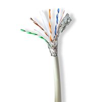 Nedis Netwerk Kabel Rol | CAT6a | Solid | S/FTP | Koper | 100.0 m | Binnenshuis | Rond | LSZH | Grijs | Gift Box - CCBG8538GY100S - thumbnail