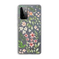 Botanical sweet flower heaven: Samsung Galaxy A72 Transparant Hoesje
