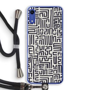 Moroccan Print: Honor Play 8A Transparant Hoesje met koord