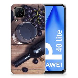 Huawei P40 Lite Siliconen Case Wijn