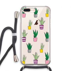 Sanseveria: iPhone 7 PLUS Transparant Hoesje met koord