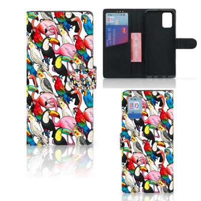 Samsung Galaxy A02s | M02s | Telefoonhoesje | Met pasjeshouder | Birds