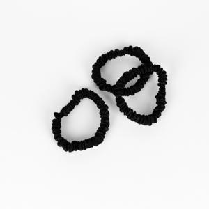 Zijden Scrunchies Klein Black