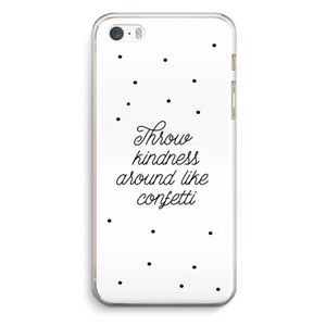 Confetti: iPhone 5 / 5S / SE Transparant Hoesje