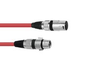 OMNITRONIC XLR cable 3pin 1m rd - thumbnail