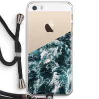 Zee golf: iPhone 5 / 5S / SE Transparant Hoesje met koord