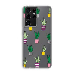 Sanseveria: Samsung Galaxy S21 Ultra Transparant Hoesje