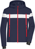 James & Nicholson JN1174 Men´s Wintersport Jacket - /Navy/White/Light-Red - XXL - thumbnail