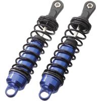 Reely 1:10 Hydraulische schokdempers aluminium Blauw (metallic) Met veren Zwart 109 mm 2 stuk(s) - thumbnail