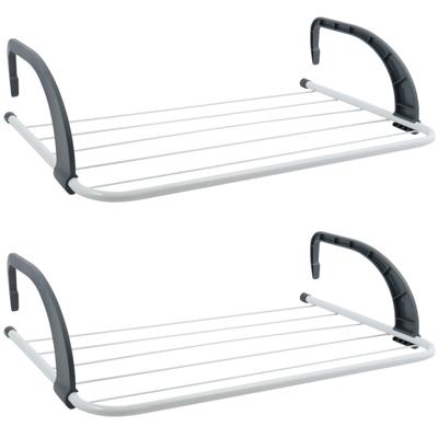 MSV Inklapbaar wasgoedrekje - 2x - klein droogrek - 3 meter waslijn - Ophangbaar - 34 x 51 cm MSV Inklapbaar wasgoedrekje - 2x - klein droogrek - 3 meter waslijn - Ophangbaar - 34 x 51 cm