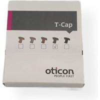 Oticon T-cap Donker Bruin hoortoestel onderdeel voor in het oor hoortoestellen - thumbnail